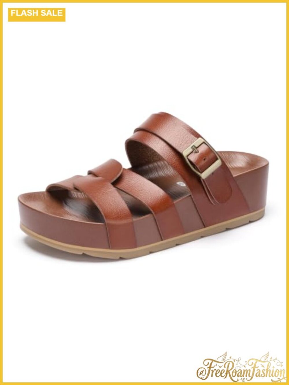 Womens Platform Wedge Sandals Strappy Lightweight Non Slip Comfortable Summer